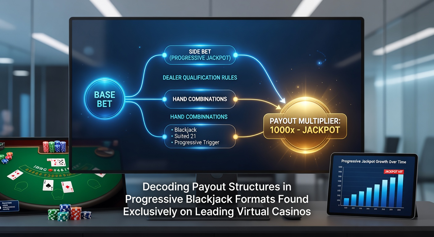 Detailed payout table and jackpot history chart displayed within a progressive blackjack game lobby