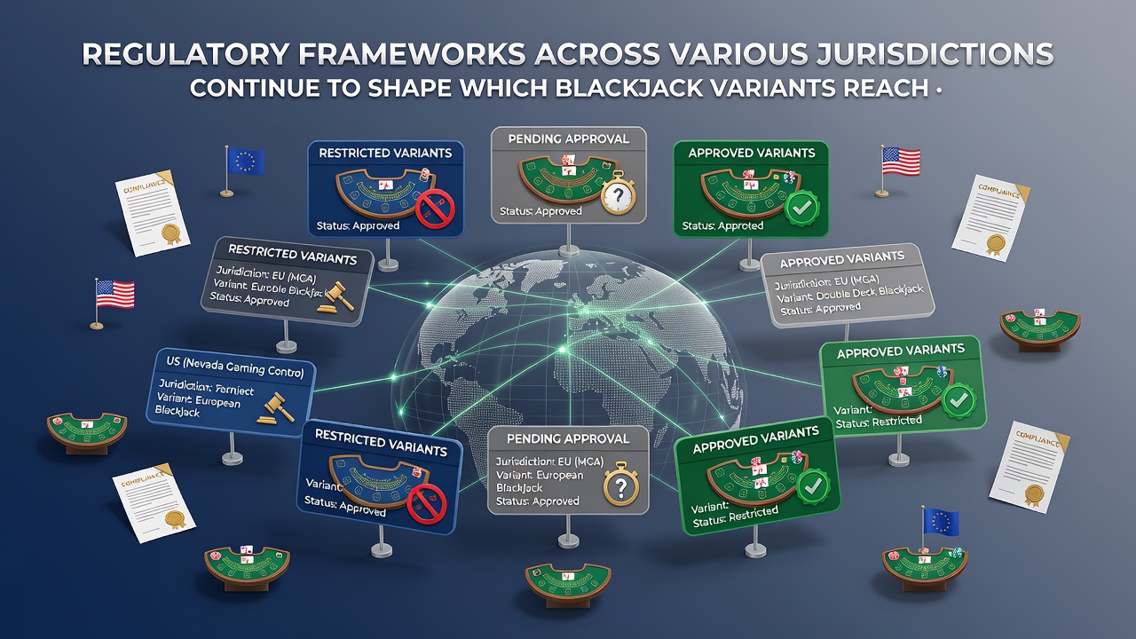 Chart displaying participation rate changes tied to regulatory updates in digital blackjack markets